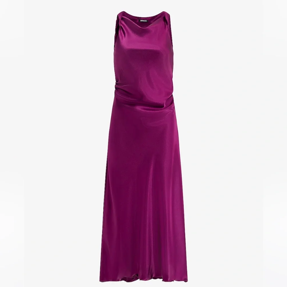 Satin Maxi Slip Dress - Picture 4 of 8